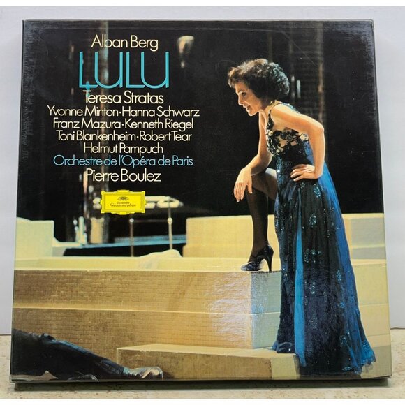 Alban Berg LULU 4LP Box Set Teresa Stratas Opera Minton Schwarz Boulez - Picture 5 of 7